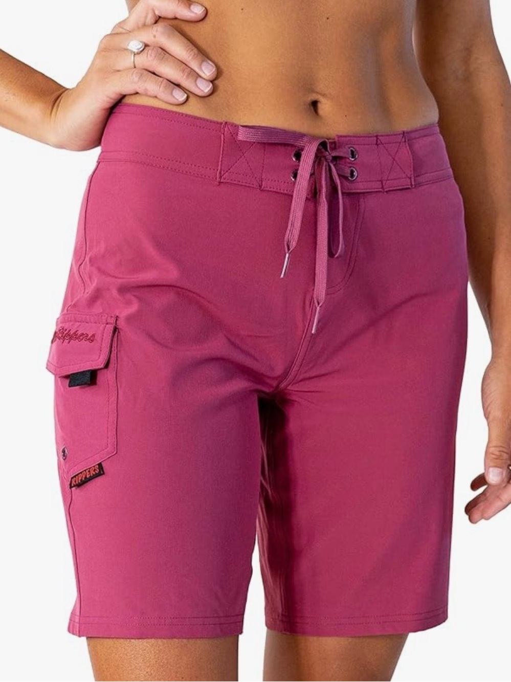Rippers Women's Cargo Shorts - Burgundy
